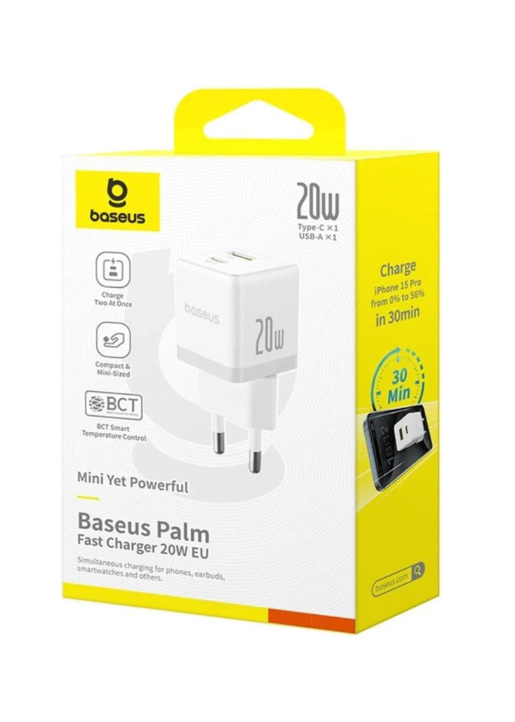 Baseus 20W Palm 1C 20W Charger US PIN P10111603213-00 price in Pakistan – Baseus