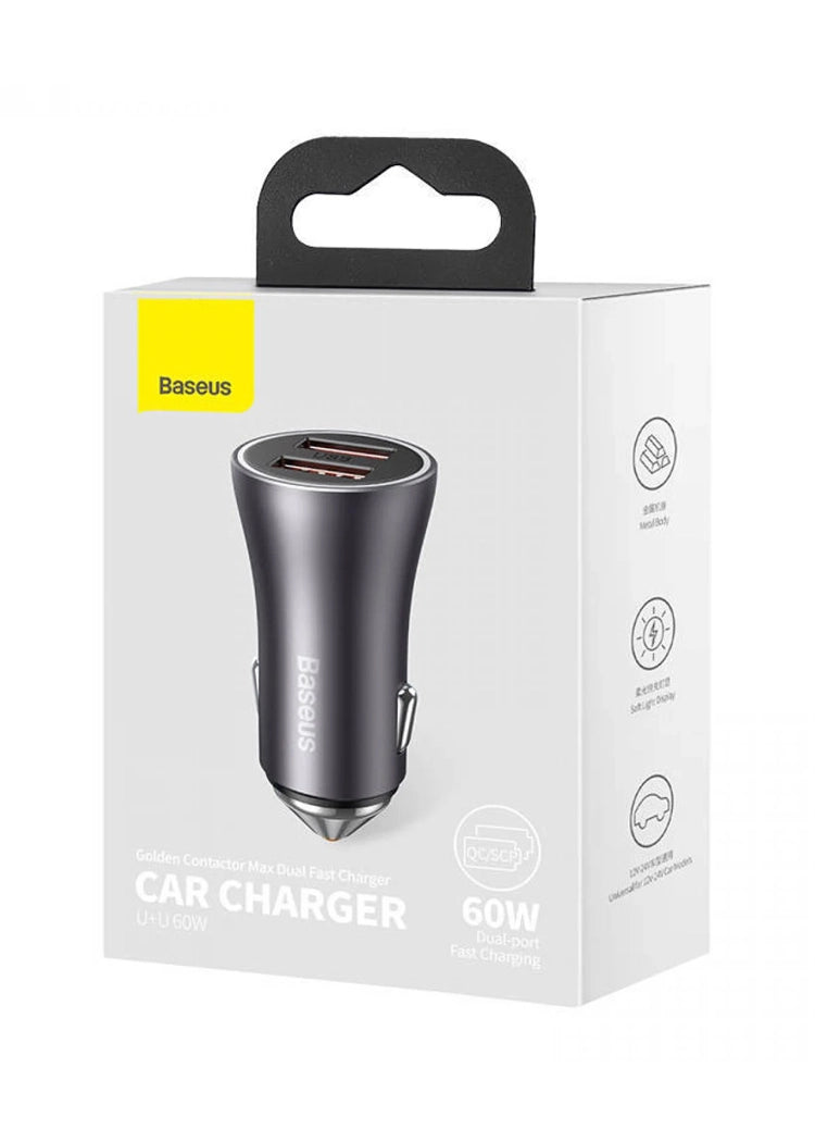 Baseus 2U 60W Car Charger CGJM000013 price in Pakistan – Baseus