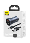 Baseus 40W 1C+1U With USB TO Type C Cable Car Charger TZCCJD-0G price in Pakistan – Baseus