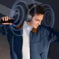 Baseus Bass 35 Max Twilight Grey wireless headphones front view