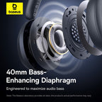 Baseus Bass 35 Max Twilight Grey headphones side view
