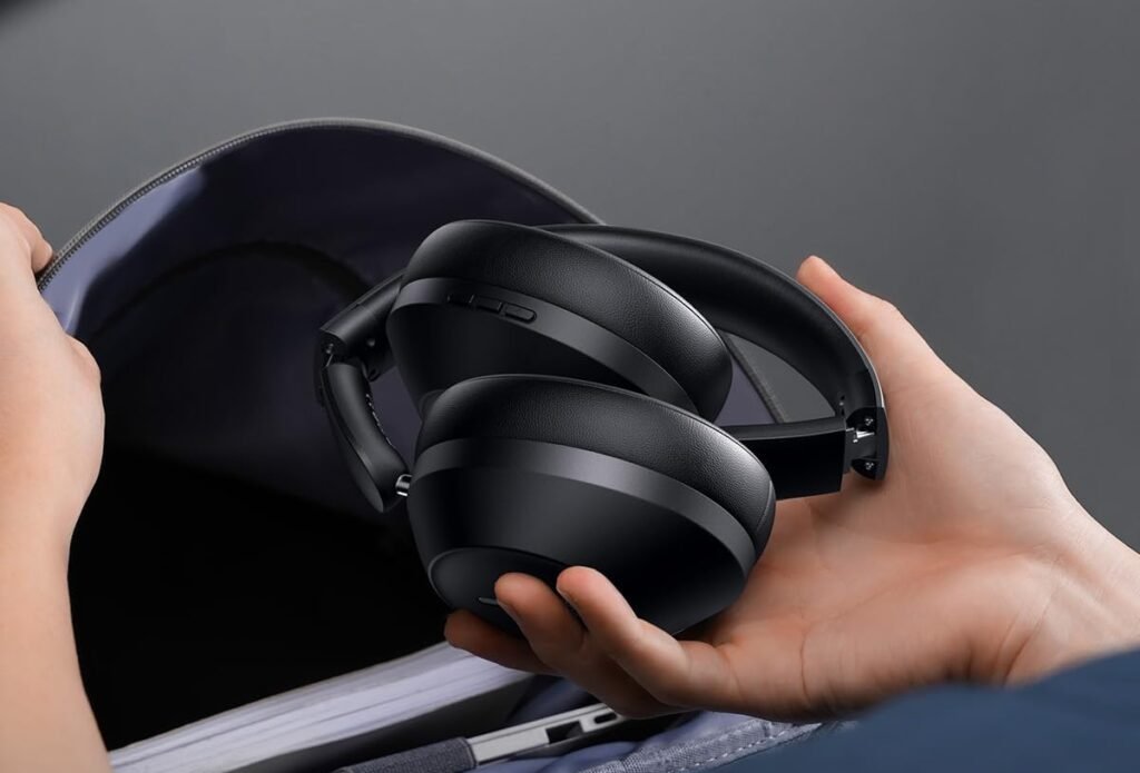 Baseus Bass 35 Max Twilight Grey headphones foldable design