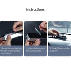 Baseus ACNUM-B0G compact temporary parking plate dimensions
