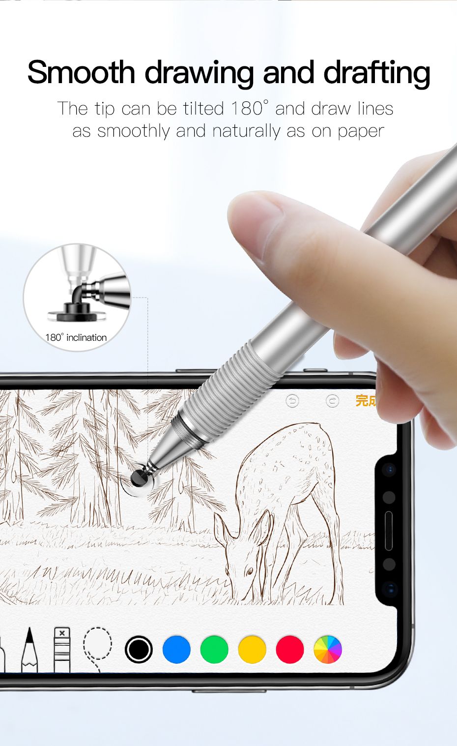 Baseus Golden Cudgel capacitive stylus and gel pen in black, SKU ACPCL-01, view 4