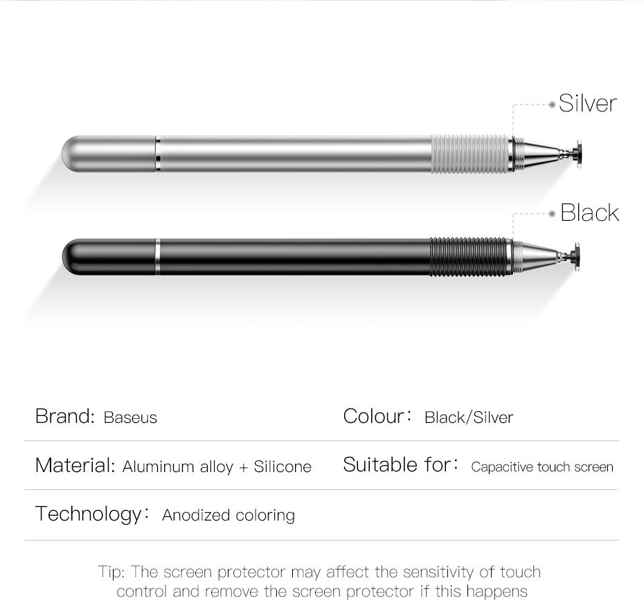 Baseus Golden Cudgel capacitive stylus and gel pen in black, SKU ACPCL-01, view 9