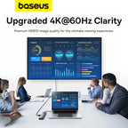 Baseus B00030709811-00 11-port USB-C hub in grey - view 7