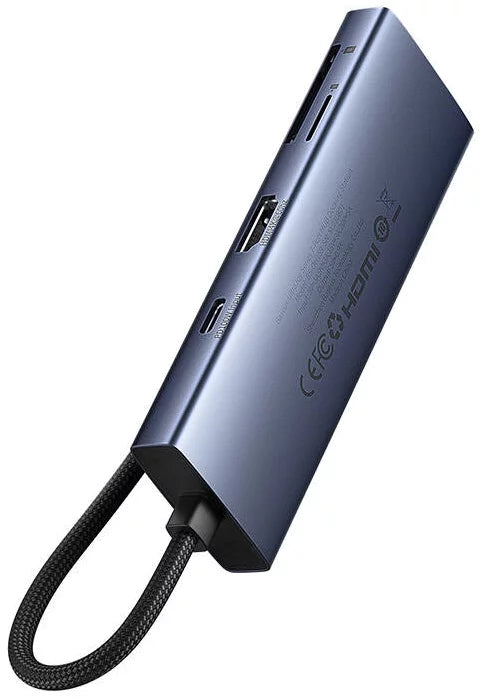 Baseus UltraJoy 7-port USB-C docking station in space grey – view 3