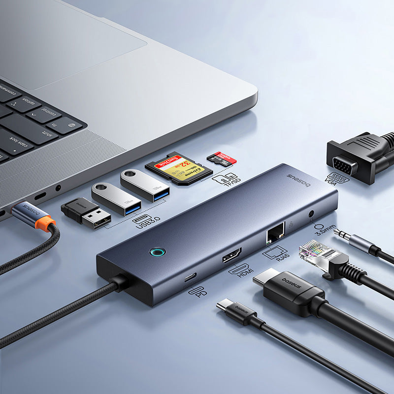 Baseus B0005280C811-00 grey 10-port USB-C hub - view 6