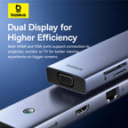 Baseus B0005280C811-00 grey 10-port USB-C hub - view 8