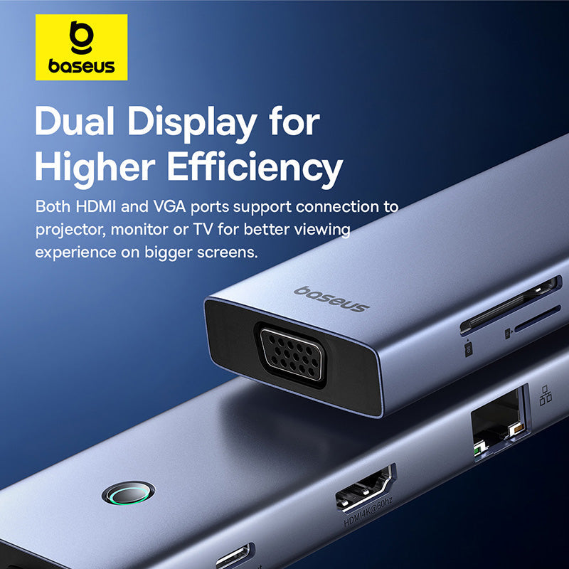 Baseus B0005280C811-00 grey 10-port USB-C hub - view 8
