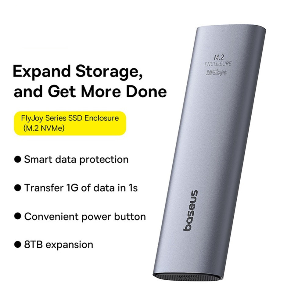 Baseus FlyJoy M.2 NVMe SSD enclosure in space grey – view 7
