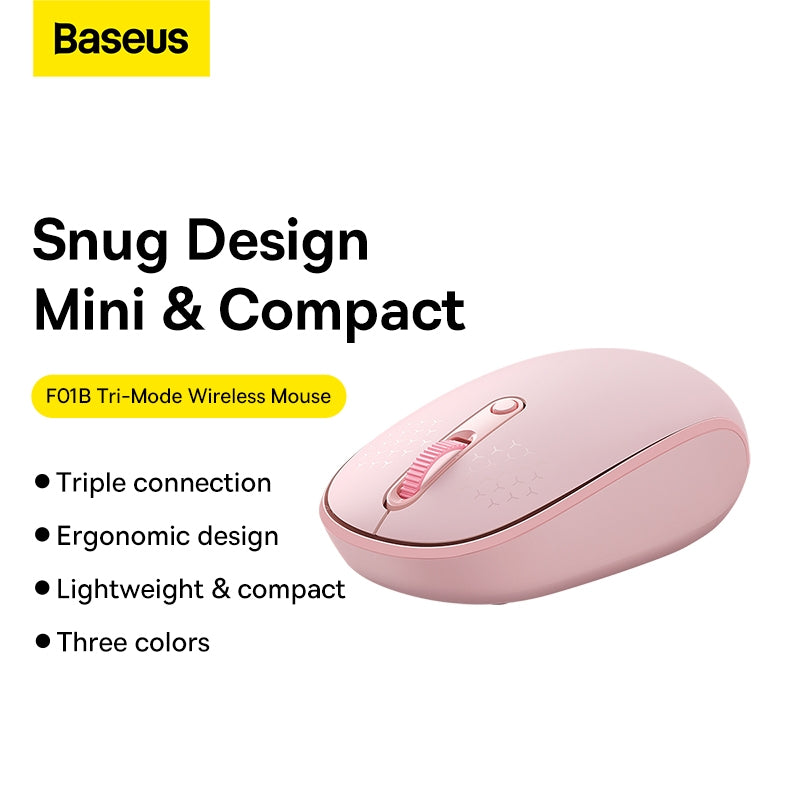 Baseus F01A silent wireless mouse frosted gray, SKU B01055500832-01 - view 5