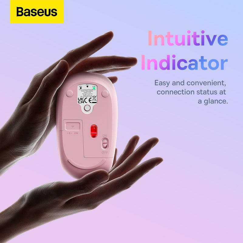 Baseus F01A silent wireless mouse frosted gray, SKU B01055500832-01 - view 7