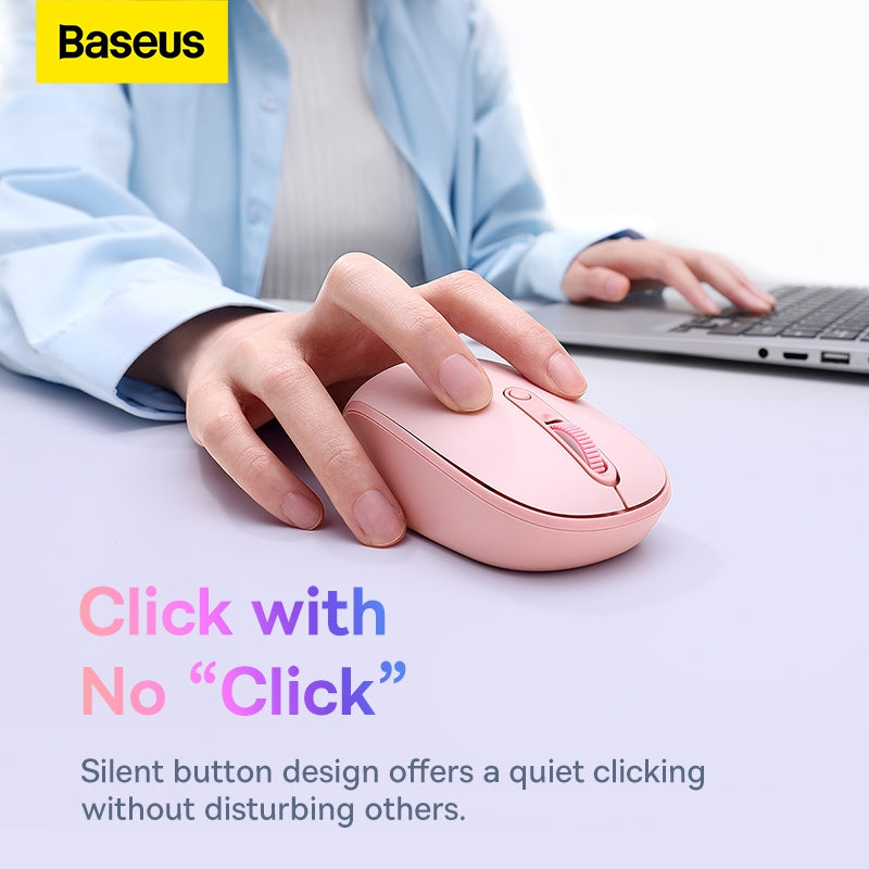 Baseus F01A silent wireless mouse frosted gray, SKU B01055500832-01 - view 9
