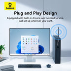 Baseus FastJoy 150Mbps USB Wi-Fi adapter with external antenna in black – view 7