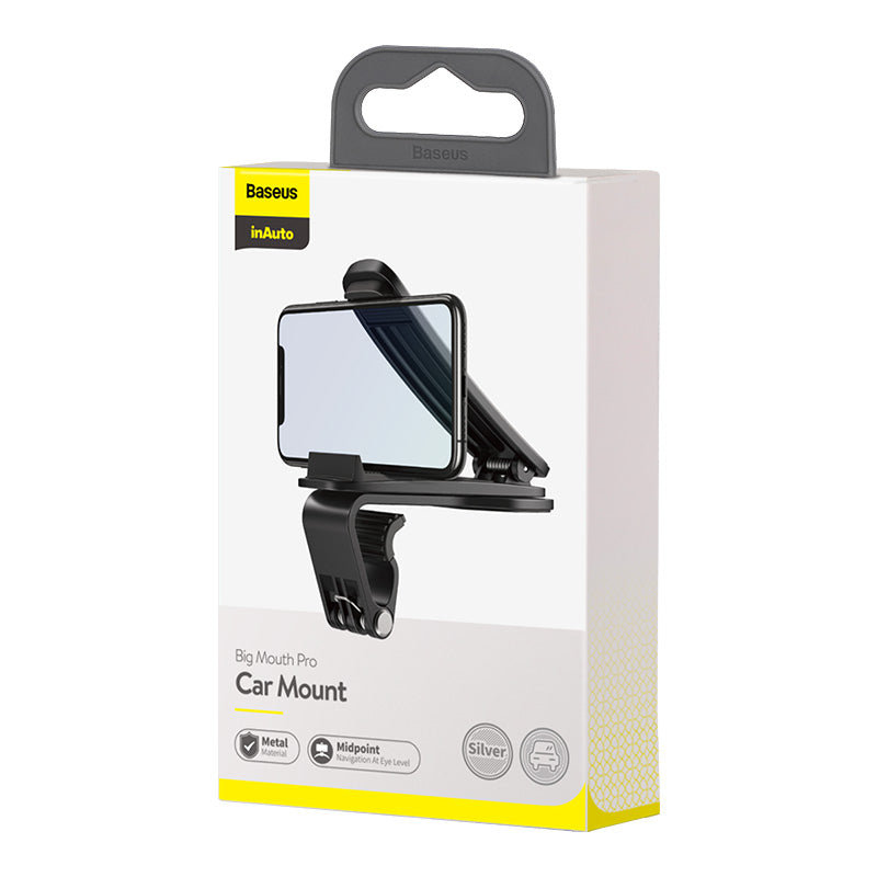Baseus Big Mouth Pro Dashboard Phone Mount – Black — SUDZ-A01