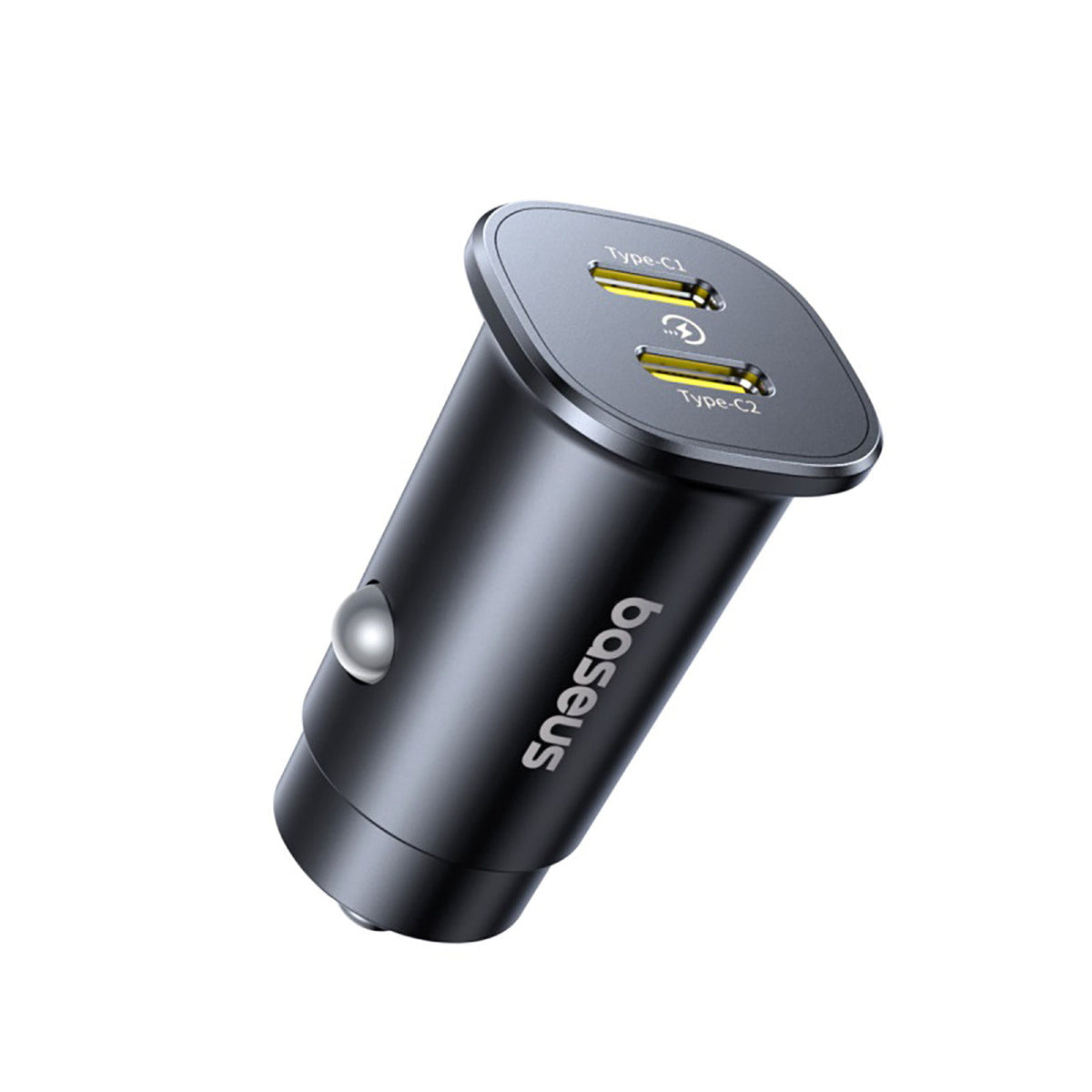Baseus GoTrip DP1 dual USB-C 30W car charger Cosmic Black — product image 2