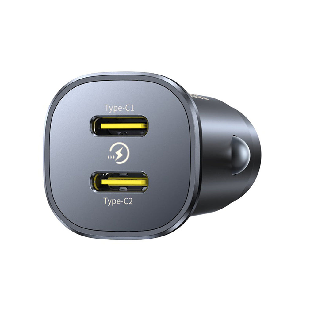 Baseus GoTrip DP1 dual USB-C 30W car charger Cosmic Black — product image 3