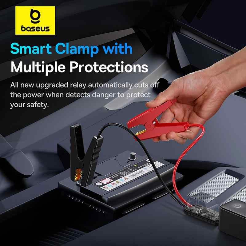 Baseus Super Energy Alpha 600A jump starter safety features