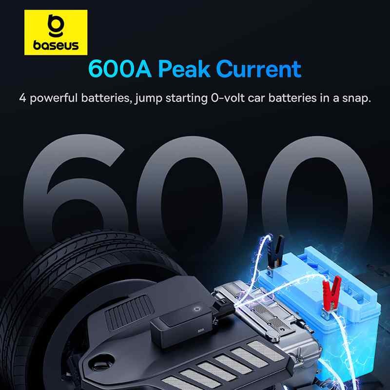 Baseus Super Energy Alpha jump starter Cosmic Black detail