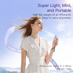 Baseus GoTrip DT1 mini turbine handheld fan in Nebula Purple – view 2