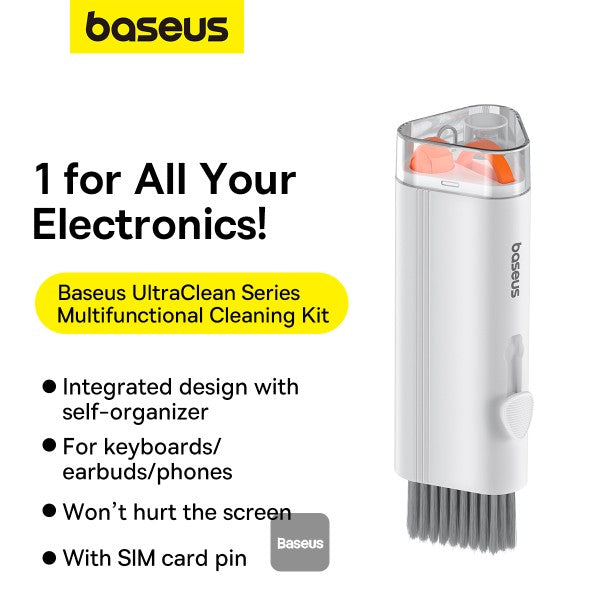 Baseus UltraClean 8-in-1 multifunctional cleaning kit Moon White — product image 2