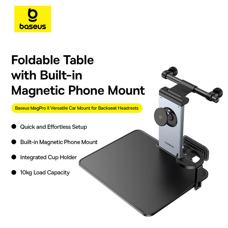 Baseus MagPro II versatile car backseat mount lifestyle view