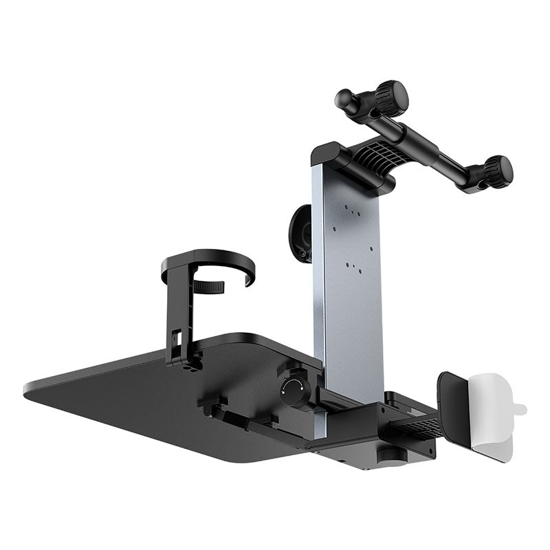 Baseus MagPro II backseat tray folded against car headrest