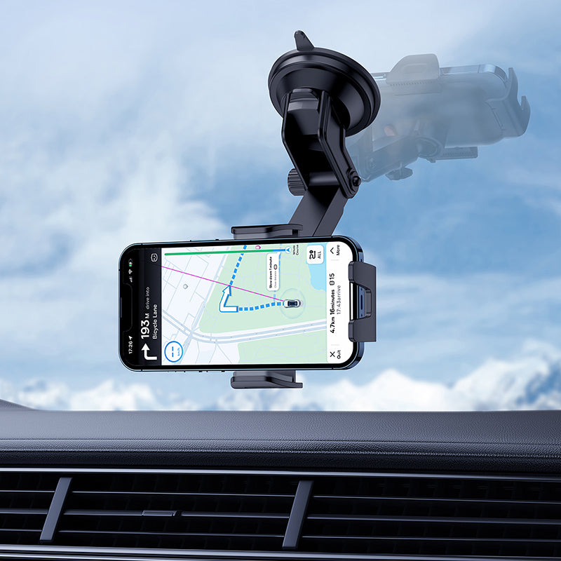 Baseus UltraControl Go clamp-type phone holder in cluster black – view 3