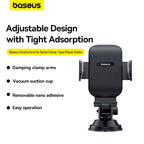 Baseus UltraControl Go clamp-type phone holder in cluster black – view 9