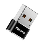 Baseus USB-C female to USB-A male OTG adapter in black – view 4