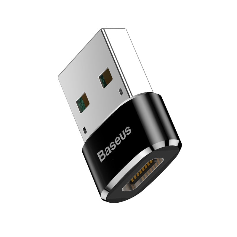 Baseus USB-C female to USB-A male OTG adapter in black – view 5
