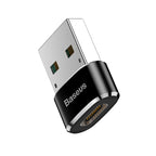 Baseus USB-C female to USB-A male OTG adapter in black – view 5