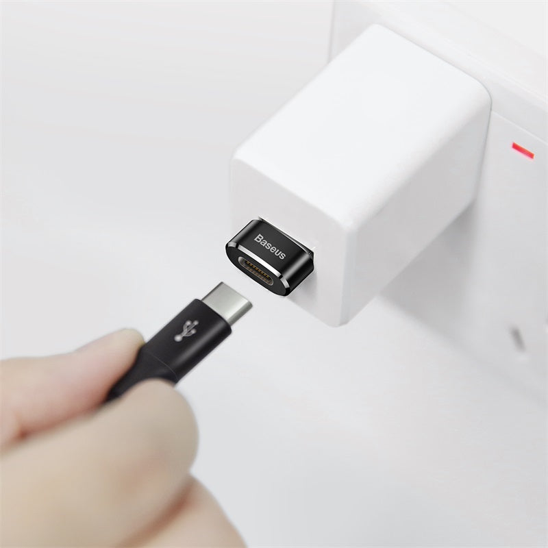 Baseus USB-C female to USB-A male OTG adapter in black – view 7