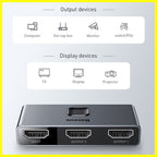 Baseus Matrix bidirectional HDMI switcher in space grey – view 2