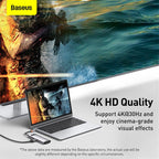 Baseus Metal Gleam 8-in-1 USB-C hub in gray – view 7