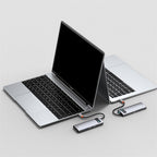 Baseus Metal Gleam 8-in-1 USB-C hub in gray – view 8