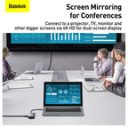 Baseus Metal Gleam 4-in-1 USB-C hub in gray – view 6