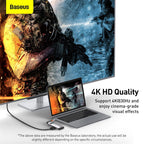 Baseus Metal Gleam 4-in-1 USB-C hub in gray – view 7