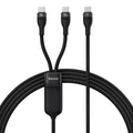 Baseus Flash Series Ⅱ One-for-Two Fast Charging Cable (Type-C to C+C) 100W product image 1