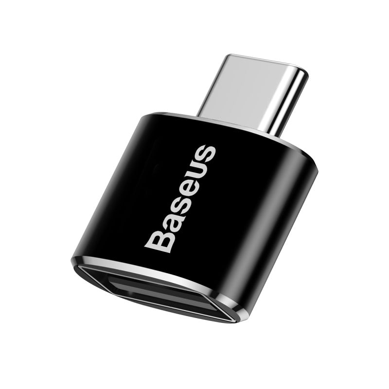 Baseus USB-A female to USB-C male OTG adapter in black – view 10