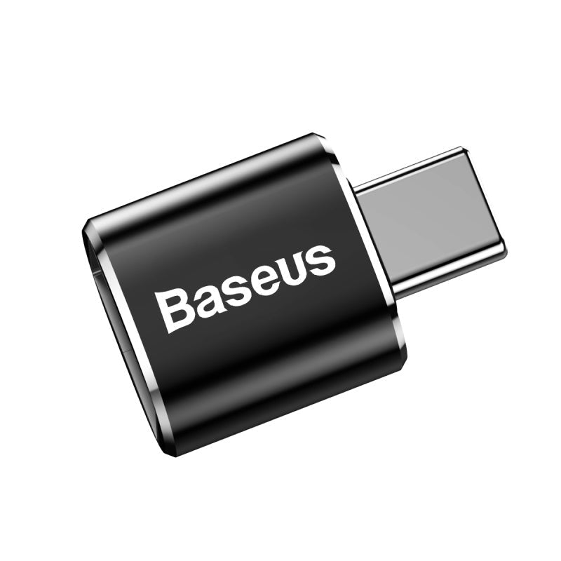 Baseus USB-A female to USB-C male OTG adapter in black – view 8