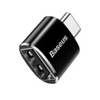 Baseus USB-A female to USB-C male OTG adapter in black – view 9