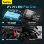 Baseus Super Energy 2-in-1 1000A jump starter and tyre inflator in black, SKU CGCN000001, view 3