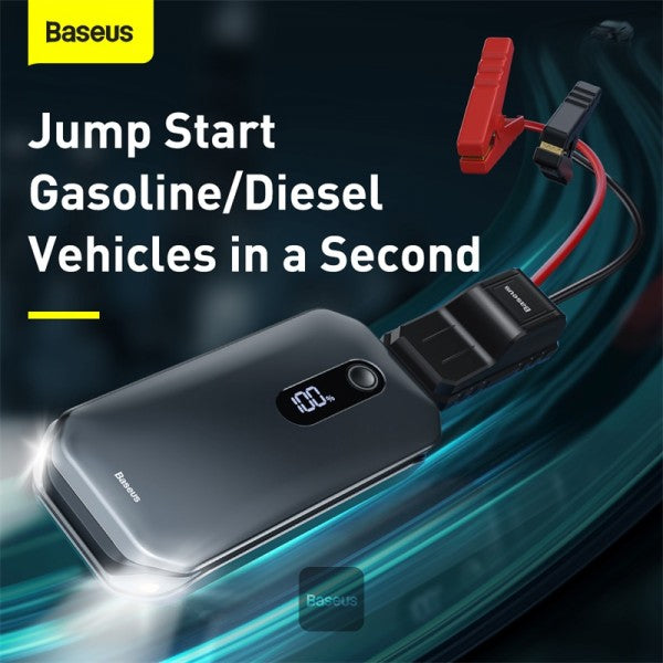 Baseus Super Energy Pro 12000mAh car jump starter in black, SKU CRJS03-01, view 2