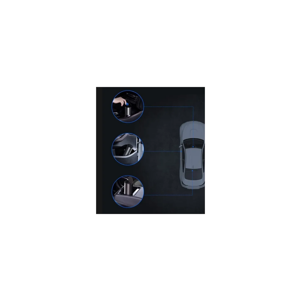 Baseus Gentleman Style car trash can dark grey CRLJT-0G - view 8
