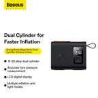 Baseus Mega EnergyPump cooling and dual-cylinder airflow design