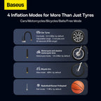 Baseus Mega EnergyPump high-precision tyre pressure display