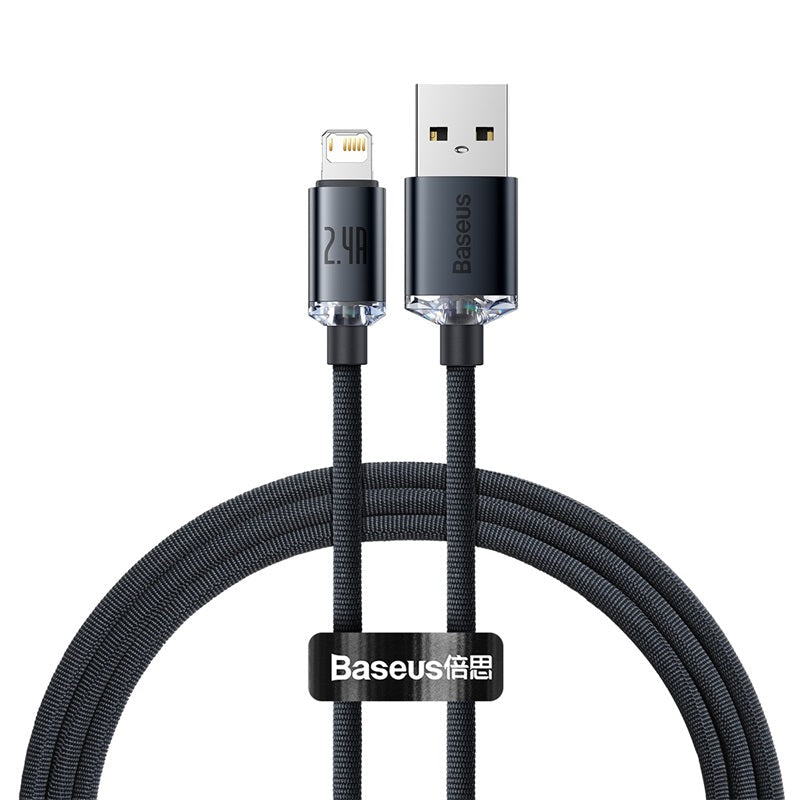 Baseus Crystal Shine Series Fast Charging Data Cable USB to iP 2.4A product image 1