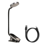 Baseus DGRAD-0G grey rechargeable mini clip reading lamp